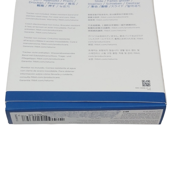 Fitbit Charge 2 Classic Accessory Band Set of 2 Size S/P Colors Black & Purple - Picture 10 of 10